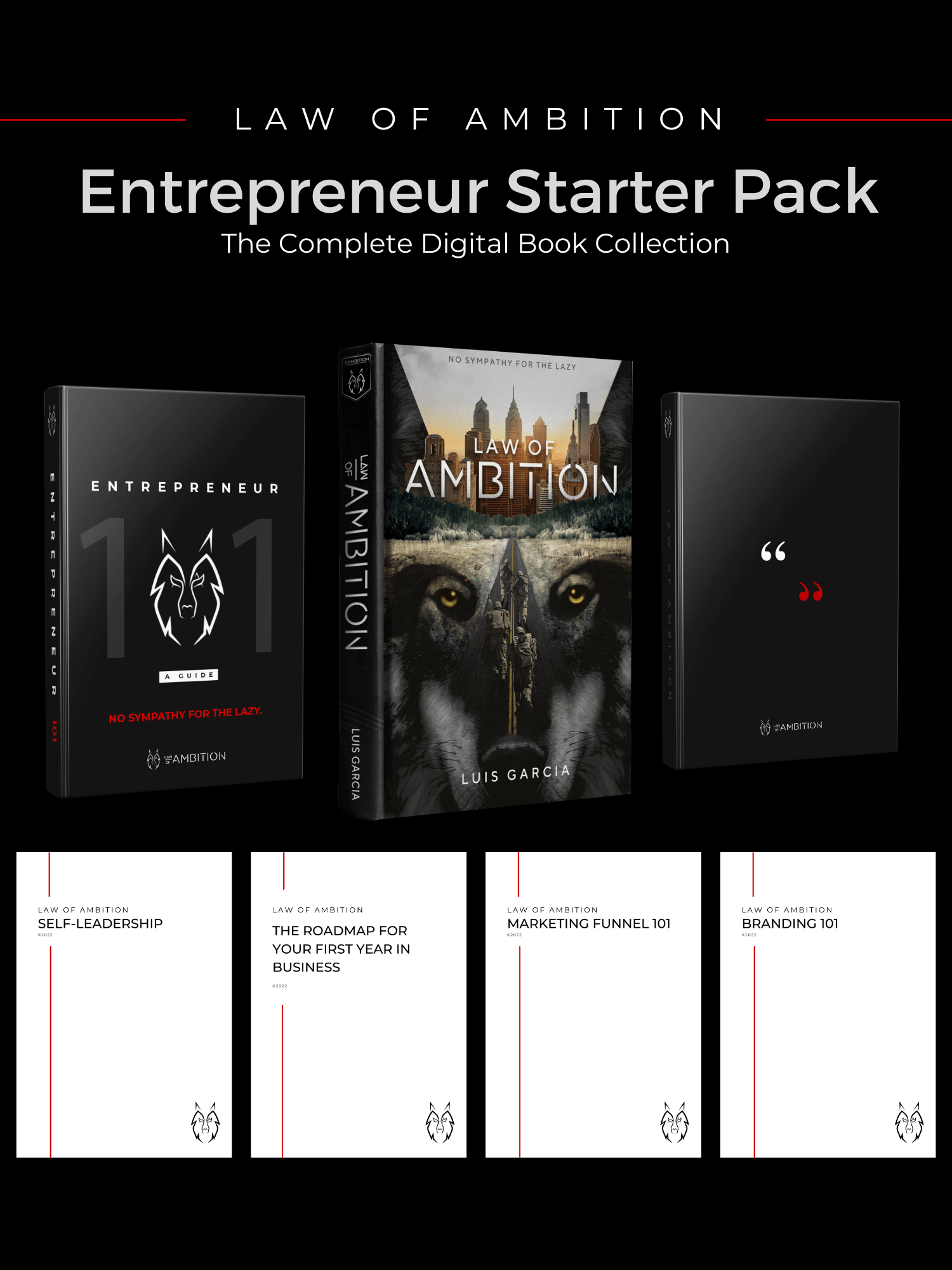 Entrepreneur Starter Pack, seven digital books and workbooks